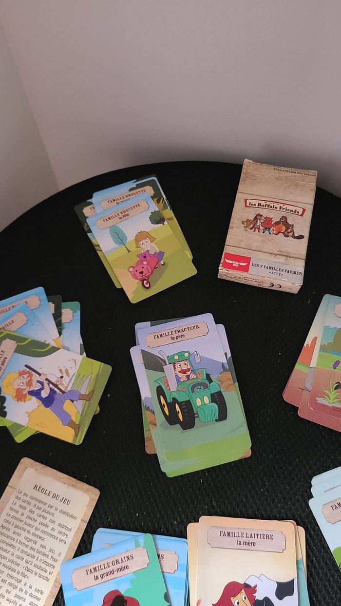 jeu de cartes des 7 familles LES BUFFALO FRIENDS (Fubalo Grill) jeu 2 - photo numéro 3