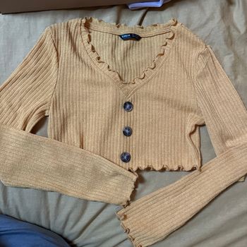 Pull moutarde jaune