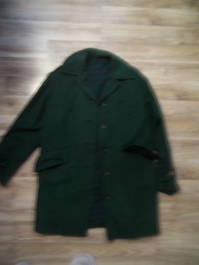 Manteau laine vert bouteille (MF4)