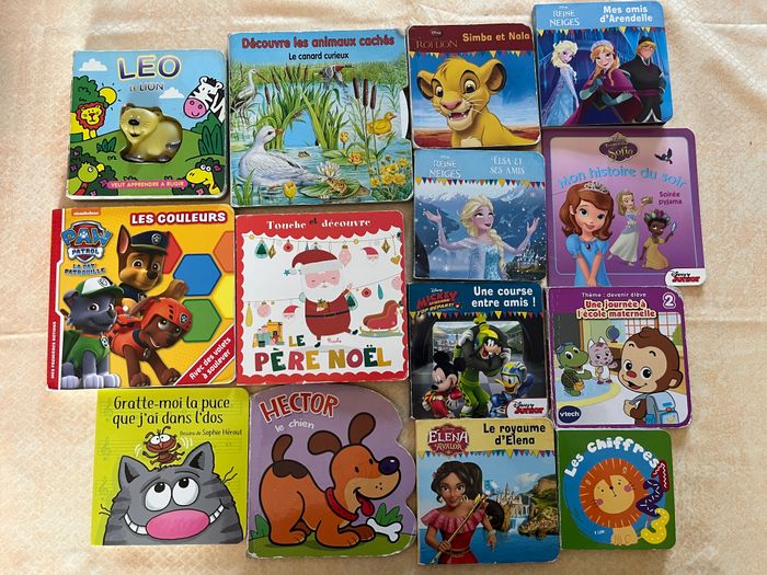 lot petits livres cartonnés enfants