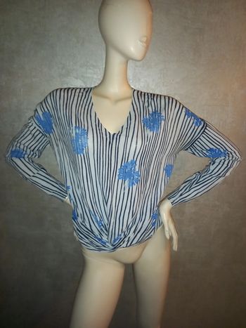 pull court bleu bimba y lola taille 38/40