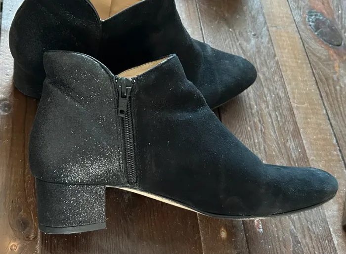 Bottines noire et pailletée T38 Mellow yellow - photo numéro 5