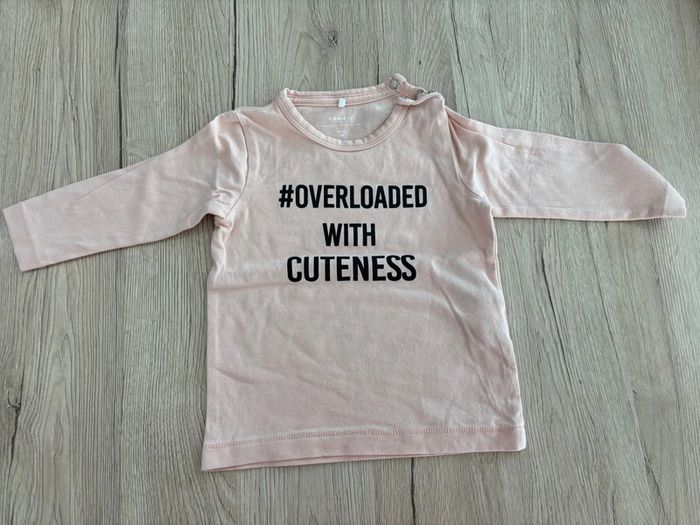 T-shirt bébé fille 6mois Name it - photo numéro 2