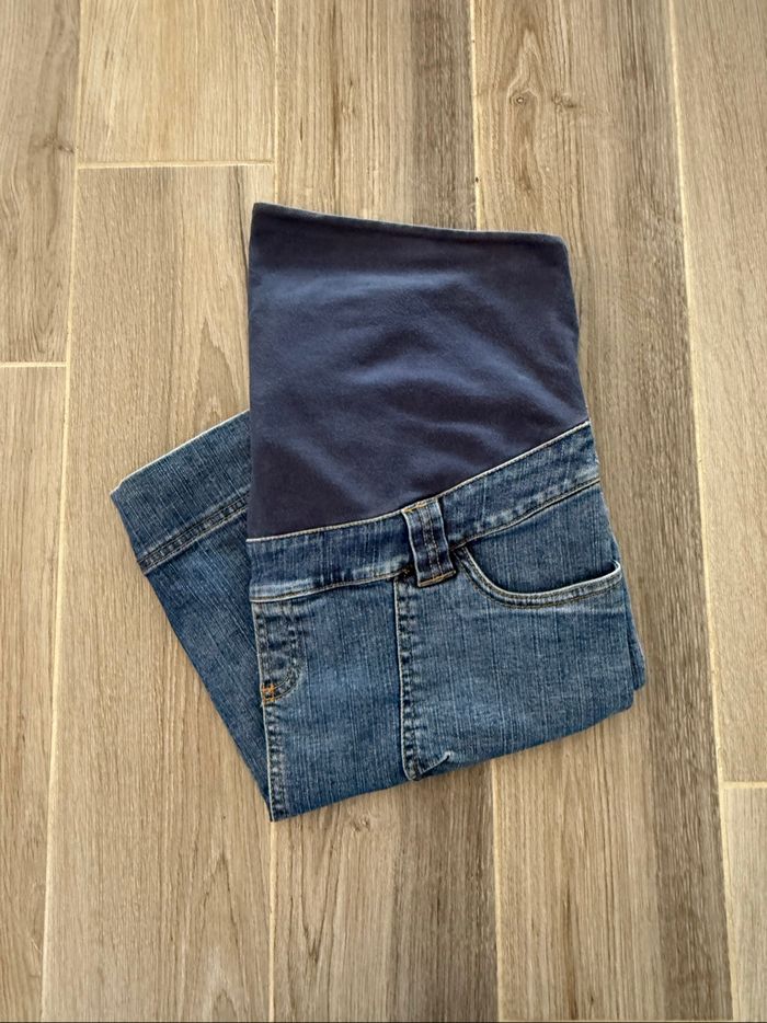 Jolie jupe en jeans de grossesse T38-M femme enceinte - photo numéro 3