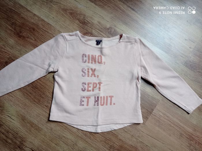 Pull sweat imprimé fille danse, Kiabi, taille 8 ans
