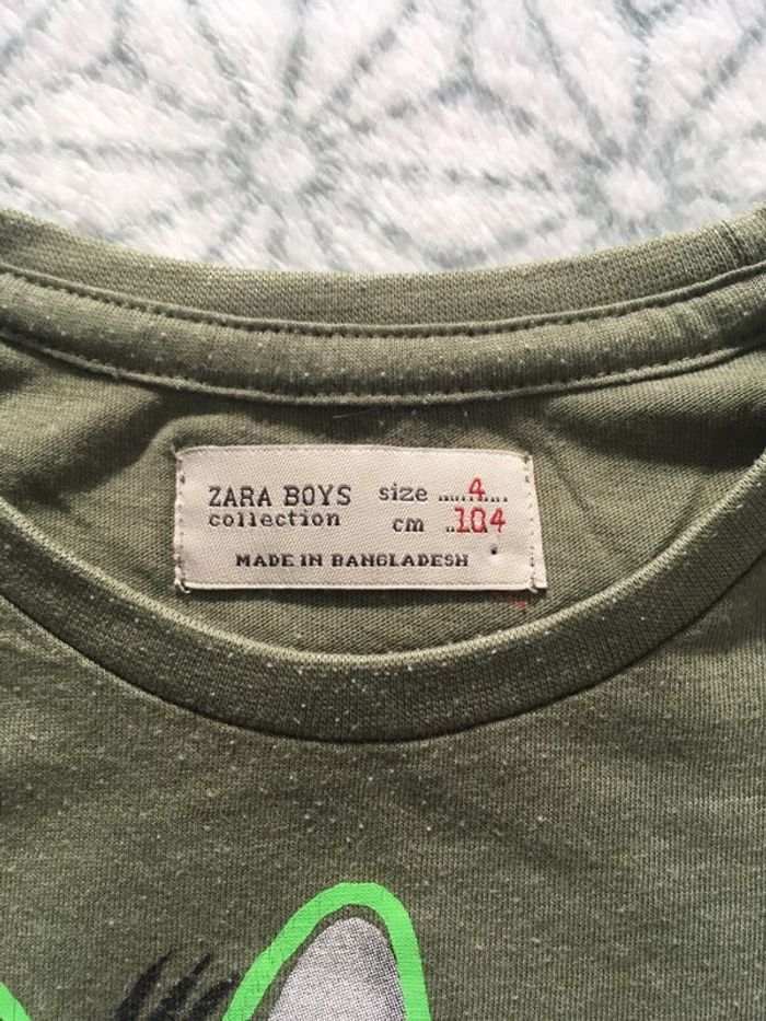 Teeshirt manches longues Zara - 4 ans - photo numéro 3