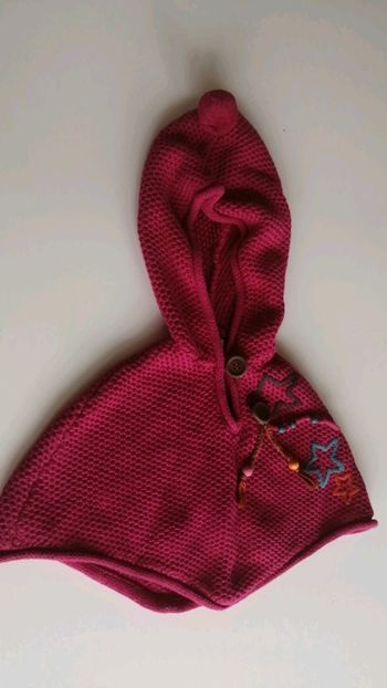 Gilet cape TAO rose