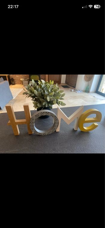 Mot décoratif Home