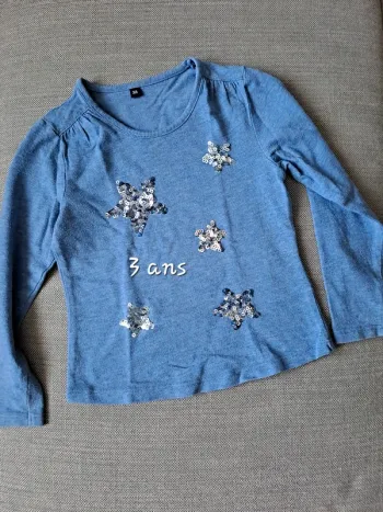 T shirt manches longues étoiles