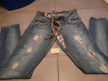 Jeans à trous femme taille 36