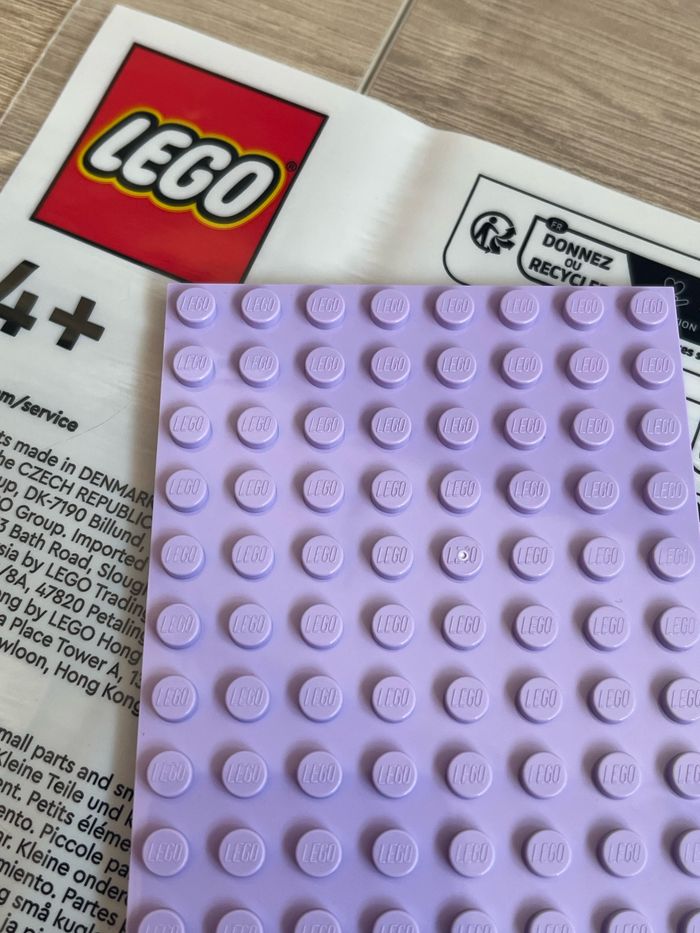 Lego 8x16 plat lavande - photo numéro 2