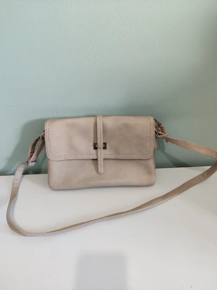 Sac à bandoulière beige