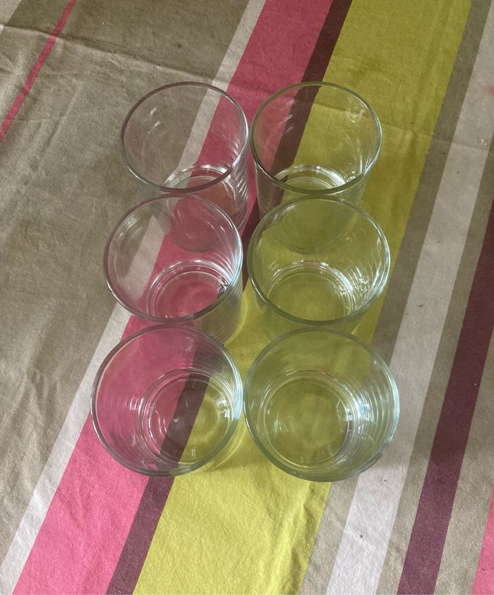 Lot 6 verres à eau - photo numéro 2