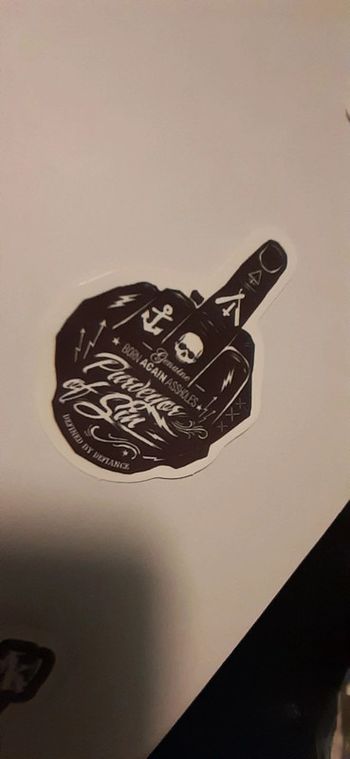 Sticker purveyors of sin