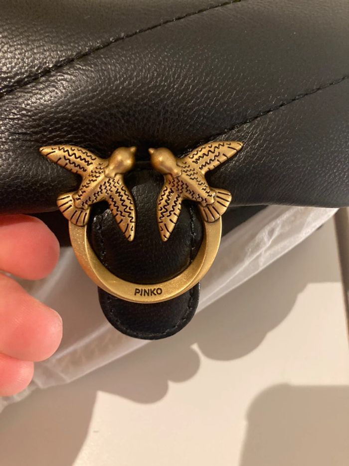 Sac à Main avec Bandoulière Pinko Love Puff Micro - Noir - photo numéro 10