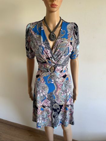 Robe imprimée à manches courtes Morgan taille 40 comme neuve
