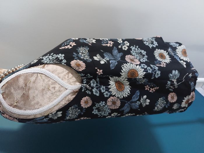 Top sans manches Pimkie noir à fleurs fluide taille M - photo numéro 3