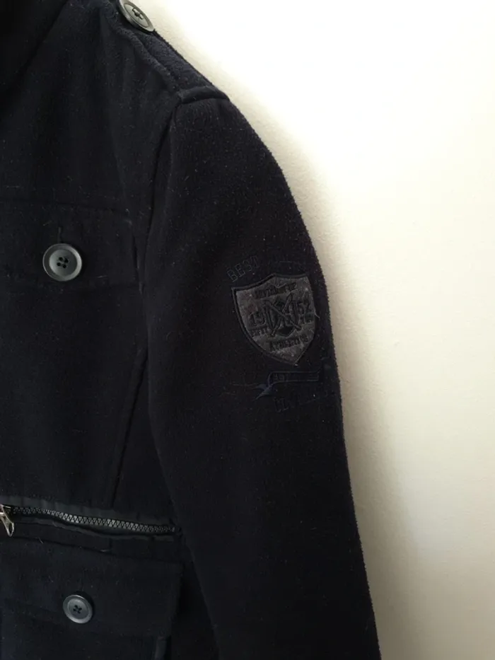 Blouson veste bi-matiere A1249 - photo numéro 3