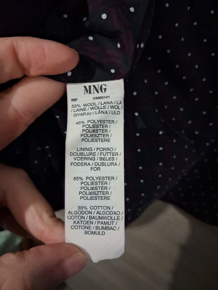 Manteau femme Mango 55% laine - photo numéro 6