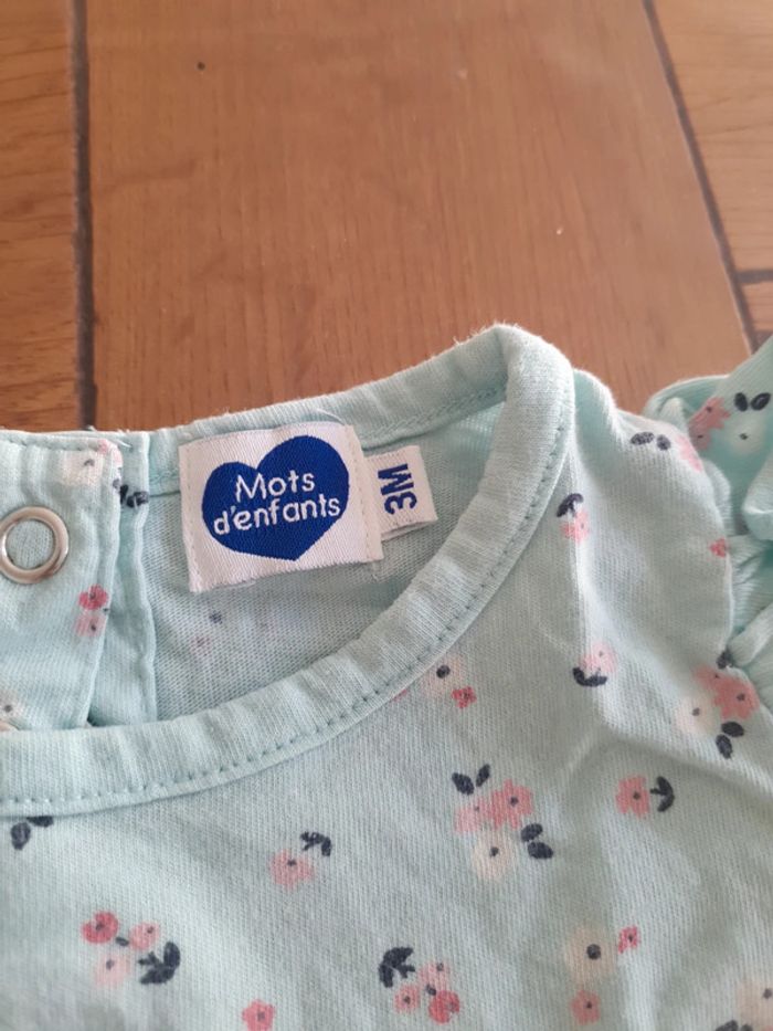 Combishort été Mots d'enfants 3 mois - photo numéro 2