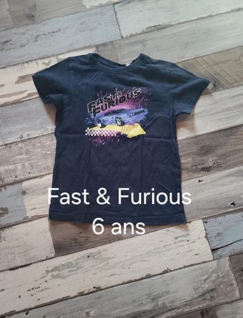 Tee-shirt "Fast & furious" 6ans