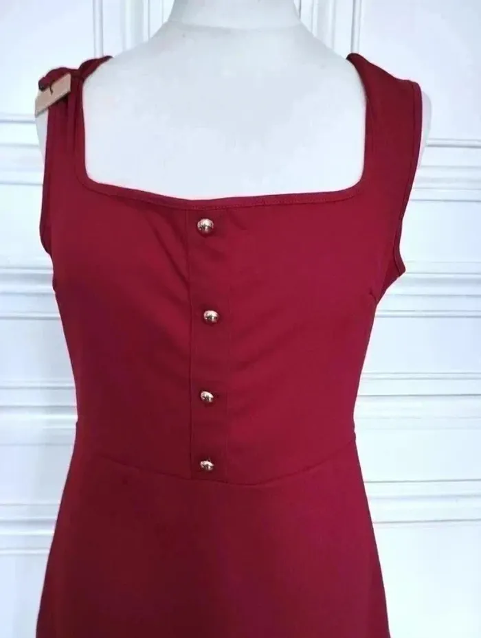 Robe Preppy Souple Boutons Doré TS/M - photo numéro 9