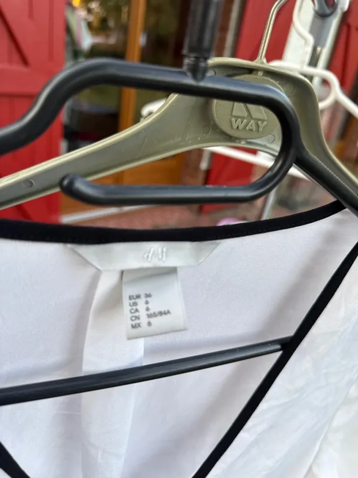 Chemisier blanc h&m taille 36 - photo numéro 3