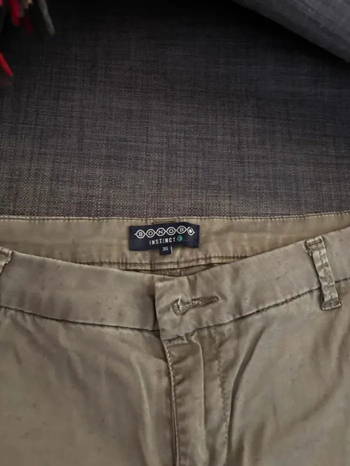 Pantalon léger kaki Bonobo - Taille 36 - photo numéro 4