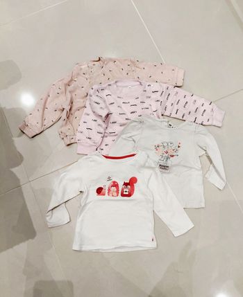 Lot de pull et t-shirt manches longues taille 18 mois 80 cm