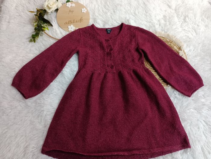 Robe 36 mois fille bordeaux