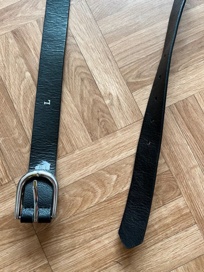 Ceinture noir semi synthétique vintage (NEUF) - photo numéro 4