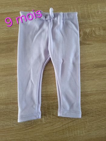 Pantalon jogging violet 9 mois