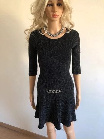 Robe noire et argentée pailletée Morgan taille XS jamais portée