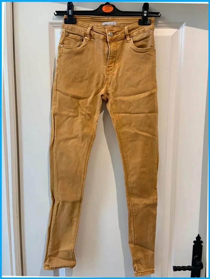 🔝 Jean Cloothes camel taille M 38 en coton et elasthane
