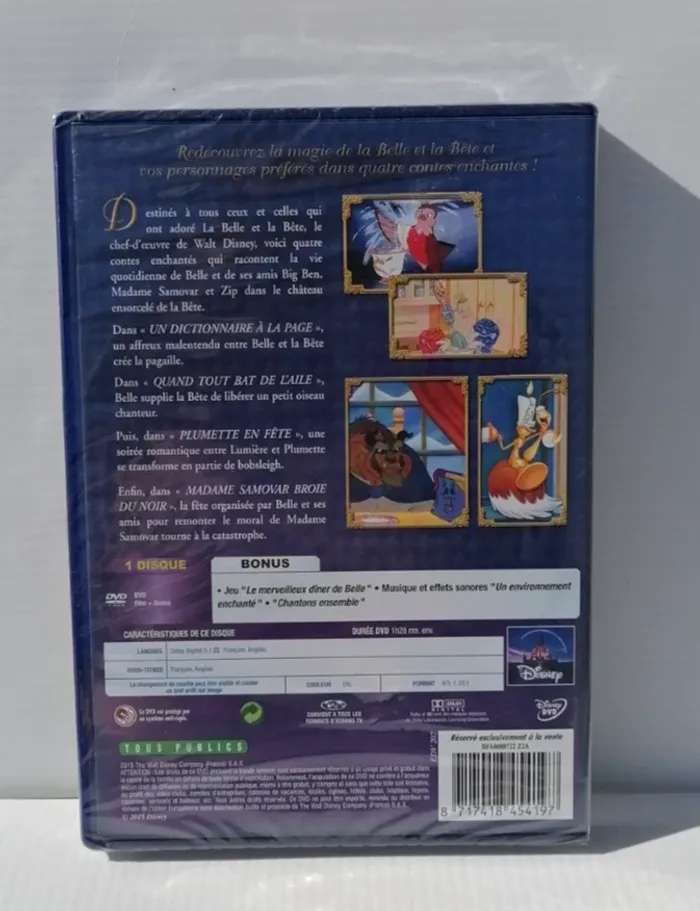 Dvd Disney Le Monde Magique de la Belle et la Bête  (Neuf scellé). - photo numéro 5