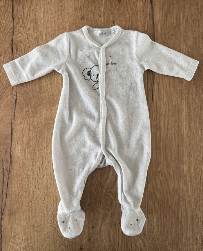 Pyjama hiver blanc Koala 3 mois