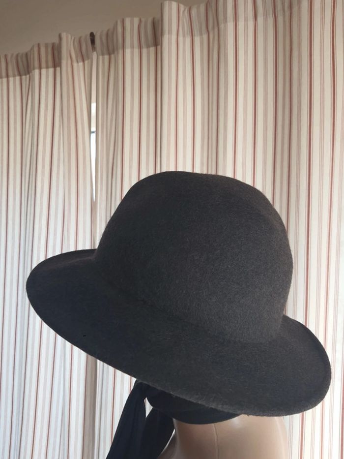 Jolie Chapeau femme noir chiné 56cm - photo numéro 7