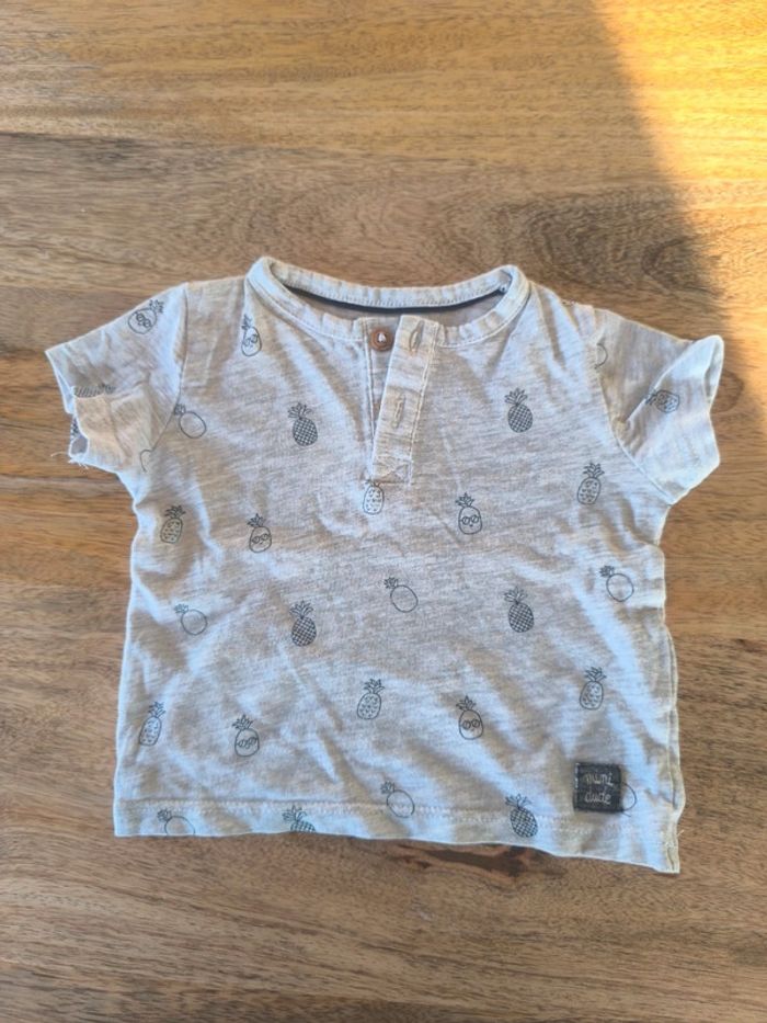 Tee-shirts ananas manches courtes 3 mois