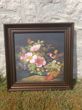 Tableau peinture fleurs