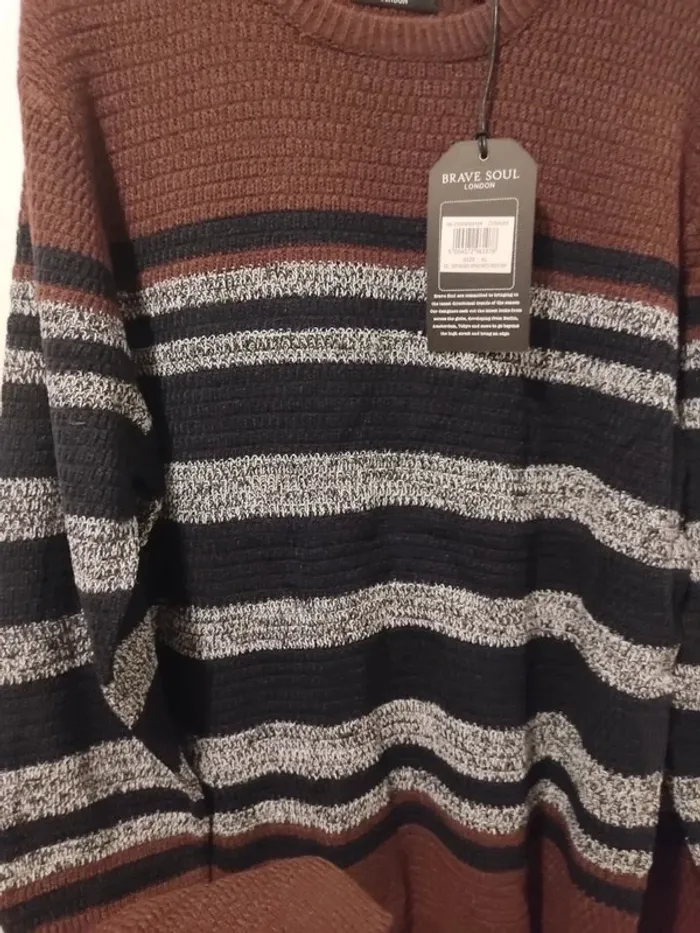 Pullover Bordeaux brave soul - photo numéro 2