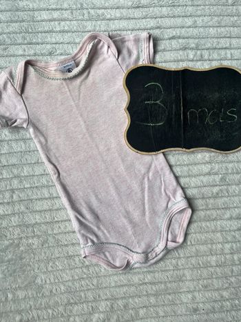 Body manches courtes Petit bateau 3 mois