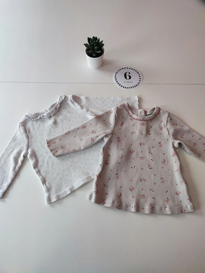Lot de 2 tee-shirts Kiabi & TAO – 6 mois