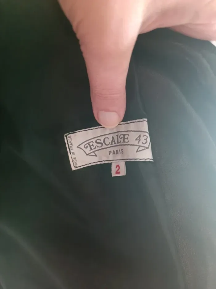 Veste vintage en cuir véritable - photo numéro 3