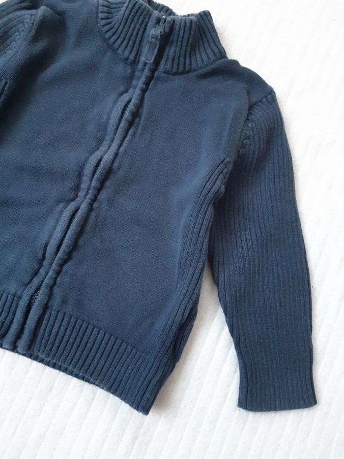 Gilet zippé DPAM 18 mois - photo numéro 2