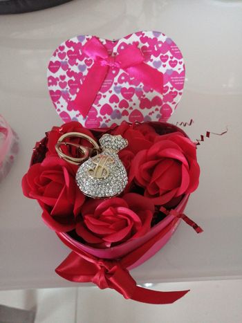 Porte clef  bourse strass