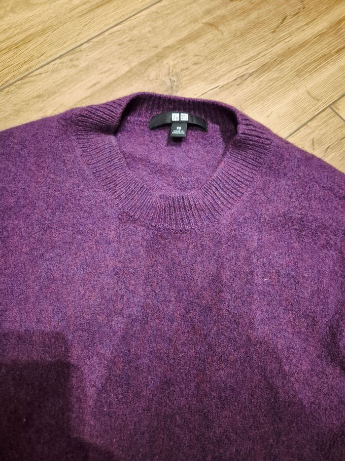Pull en laine violet - photo numéro 5