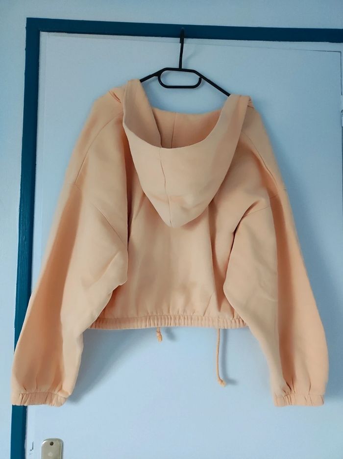 Gilet à capuche orange taille M - photo numéro 2