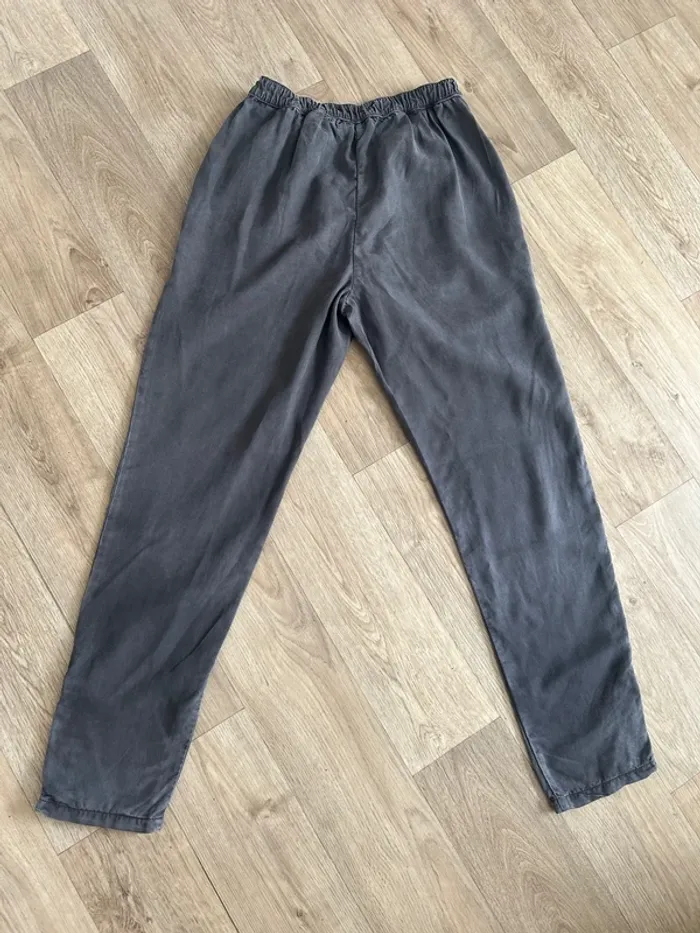 Léon & Harper pantalon en modal été gris femme taille 36 - photo numéro 4