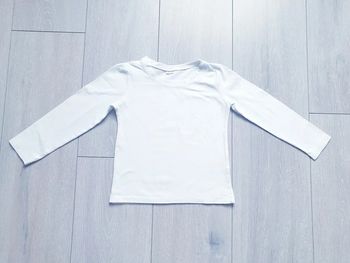 Maillot manche longue blanc. Garçon 4 ans