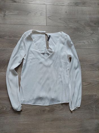 Blouse blanche naf naf t36 tb état